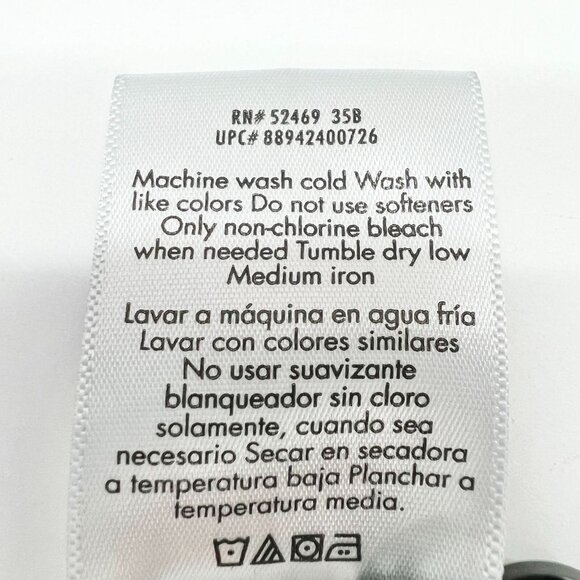 George Collared Shirt Men's S 34-36 Red Short Sleeve 3 Button Front - Picture 3 of 7